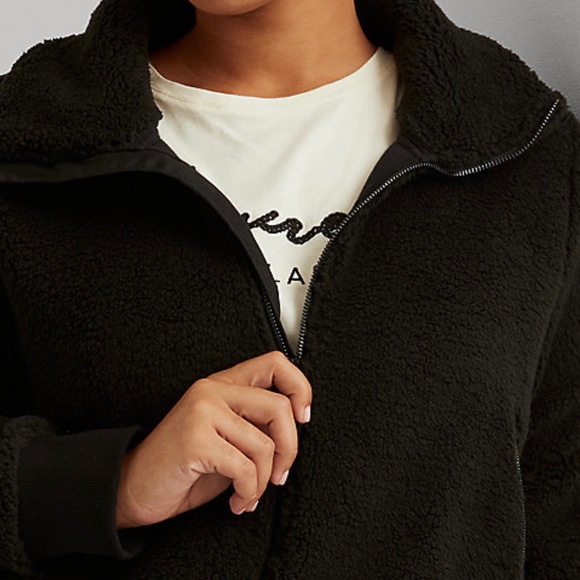 Lauren Ralph Lauren Sherpa Full-Zip Jacket - Picture 6 of 6